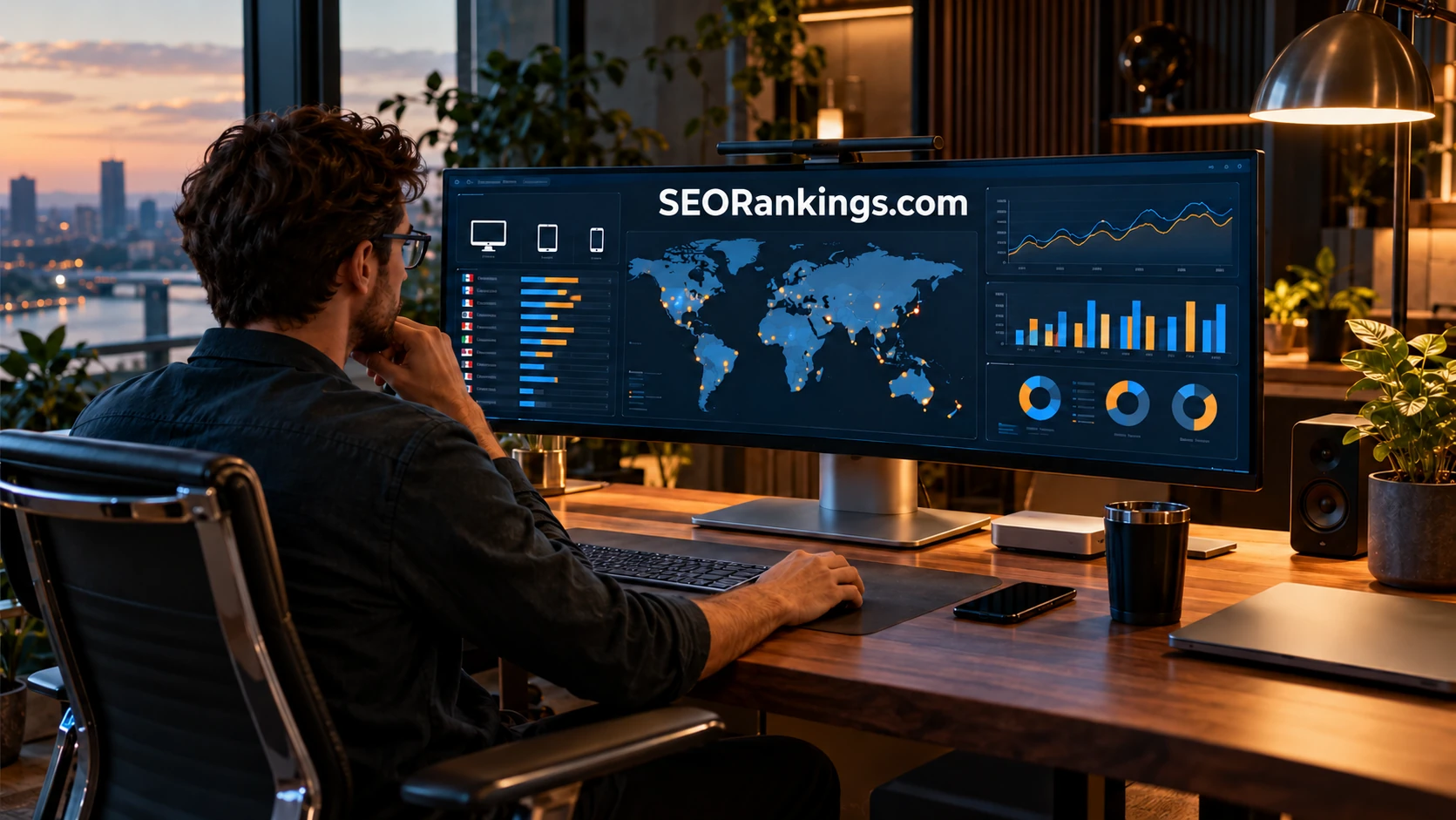 Search analysis work relating to a ranking observation workspace
